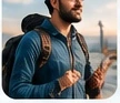 Viajante com mochila
